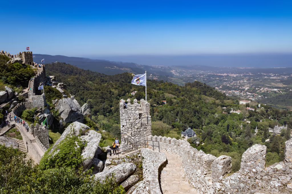 the Ch&acirc;teau des Maures, Sintra, Portugal