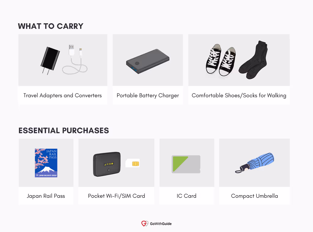 What To Carry On a Tokyo Trip