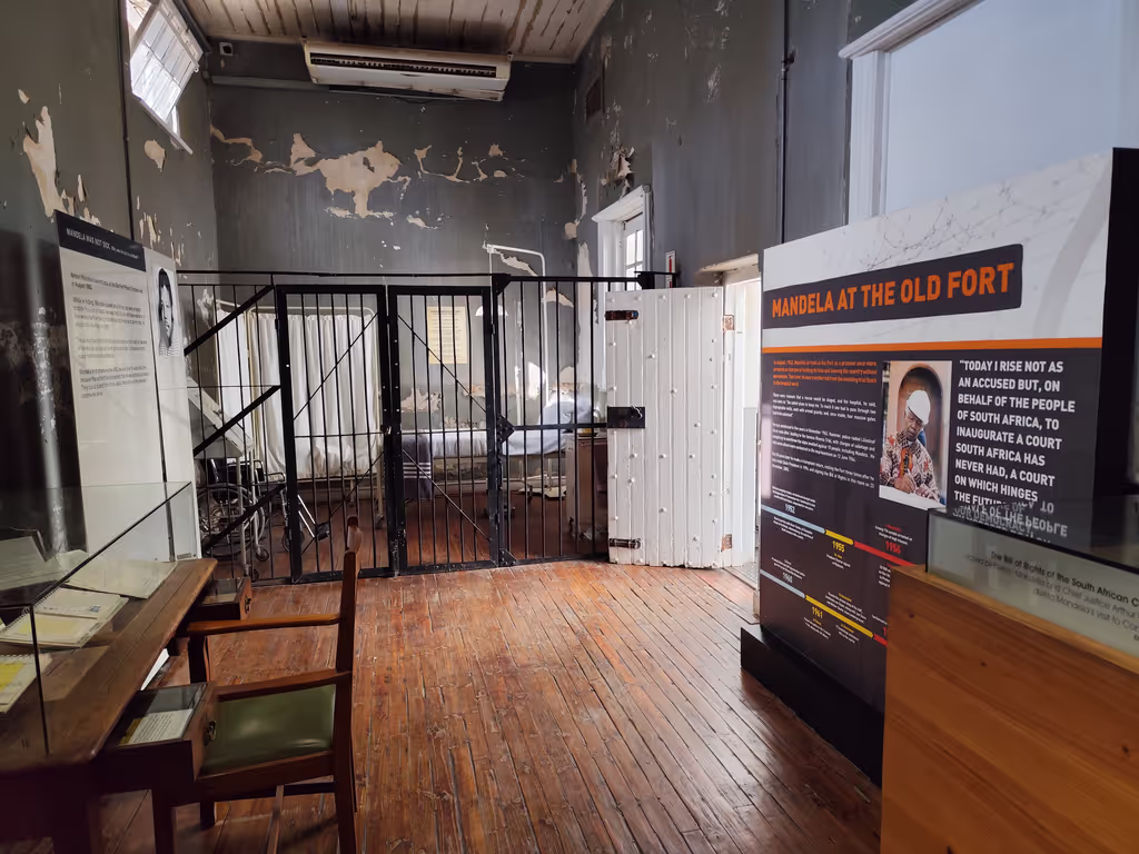Gauteng Private Tour - Nelson Mandela's cell @ The Old Fort