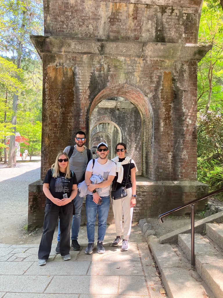 Osaka Private Tour -  Suirokaku Aqueduct at Nanzen-ji Temple.