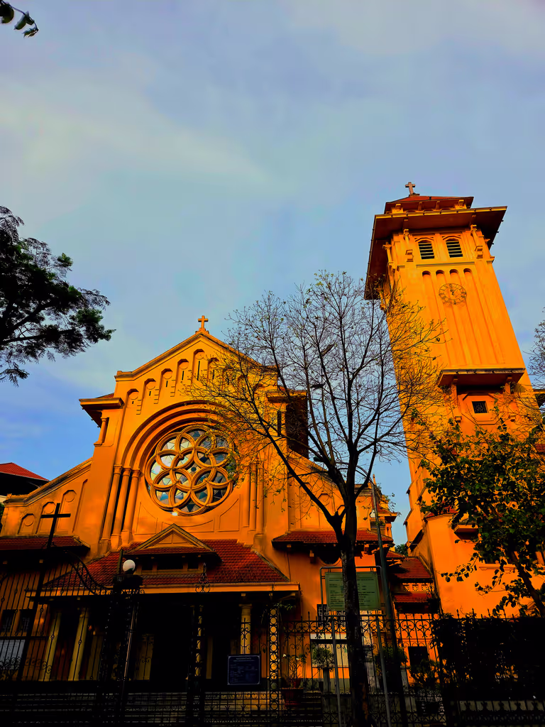 Hanoi Private Tour - A Roman Catholic Church with beautiful architecture