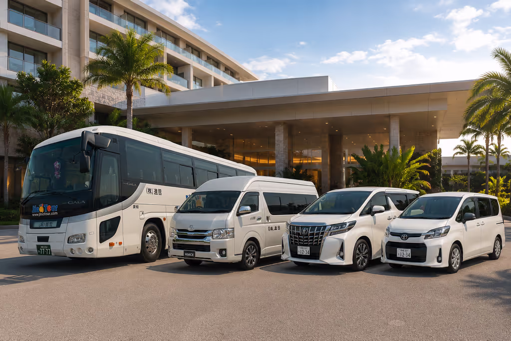 Okinawa Main Island Private Tour - available vehiclels