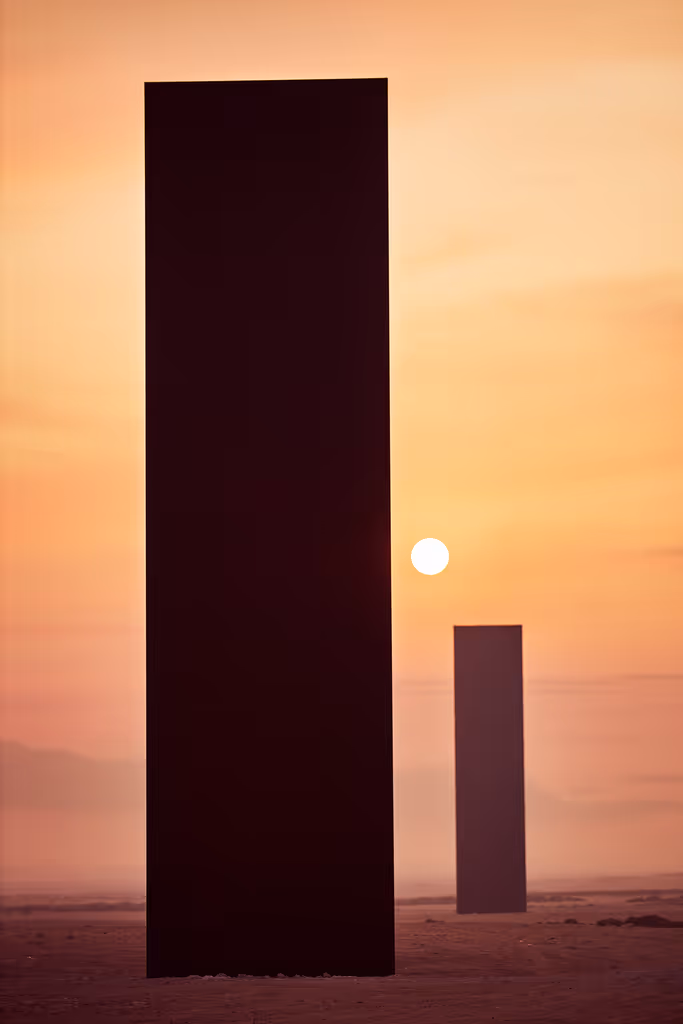 Doha Private Tour - See Richard Serra’s monumental desert art installation glowing beneath the Qatar sunset.