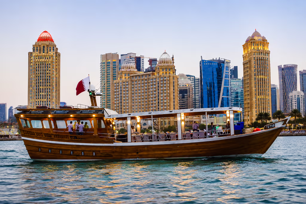 Doha Private Tour - Enjoy a traditional dhow boat ride with panoramic views of Doha’s modern skyline.
