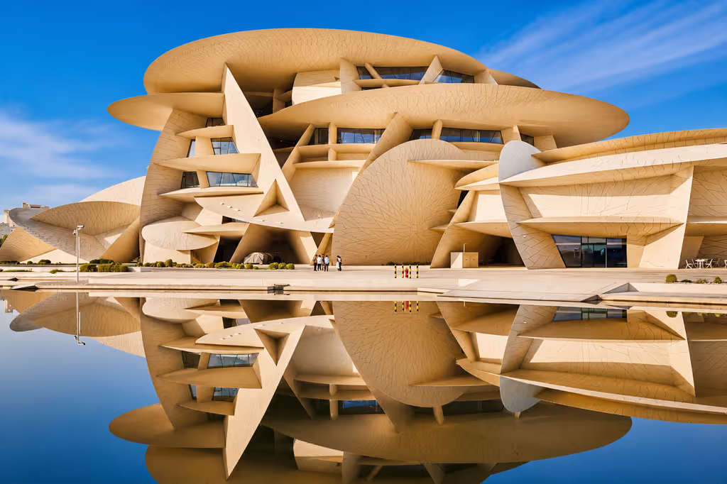 Doha Private Tour - Visit the National Museum of Qatar, inspired by the natural desert rose formation.
