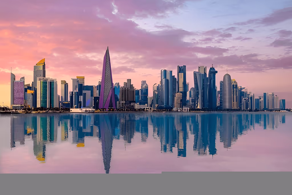 Doha Private Tour - Enjoy panoramic views of Doha’s West Bay skyline reflected across the calm waterfront.