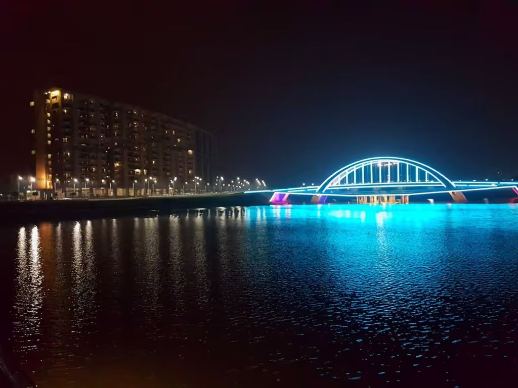 Dhaka Private Tour - A bridge on a lake