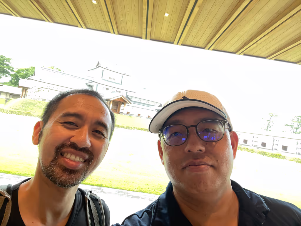 Toyama Private Tour - Kanazawa Castle Park Historical Tour - Guiding an American visitor through the historic grounds of Kanazawa Castle, bringing the region's samurai heritage and architectural significance to life.