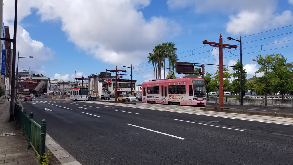Nagasaki Private Tour - This is the nearest streetcar stop in the vicinity of Nagasaki Port's international terminal. Moving around town by streetcars is a good for experiencing life like locals do.