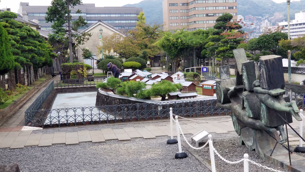 Nagasaki Private Tour - Inside Dejima, there is a miniature version of the village on the island of Dejima as it was four centuries ago.