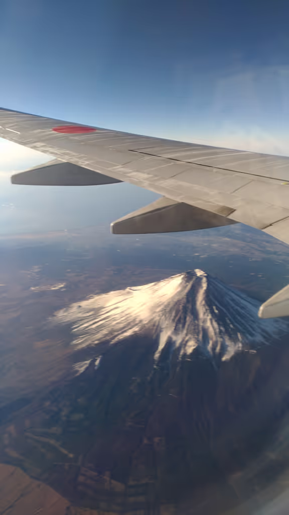 Saitama Private Tour - Mt. Fuji from the airplane