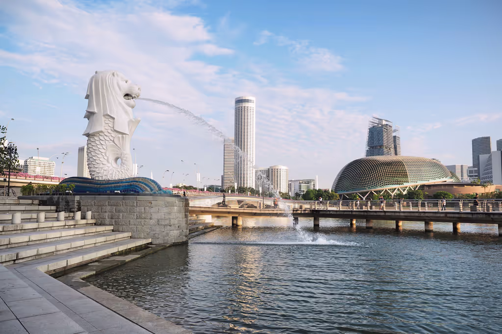 Singapore Private Tour - The Merlion by Marina Bay
