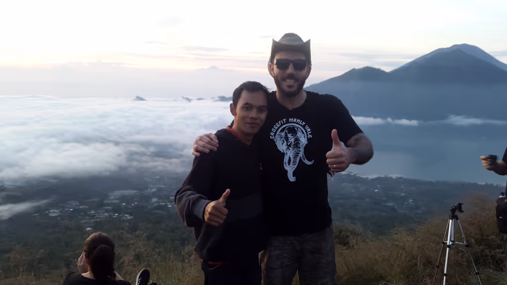 Bali Private Tour - Enjoying the view of Mount Batur
