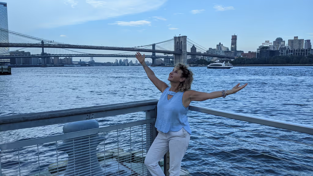New Jersey Private Tour - Enjoying the views of the bridges. Can you see all three?