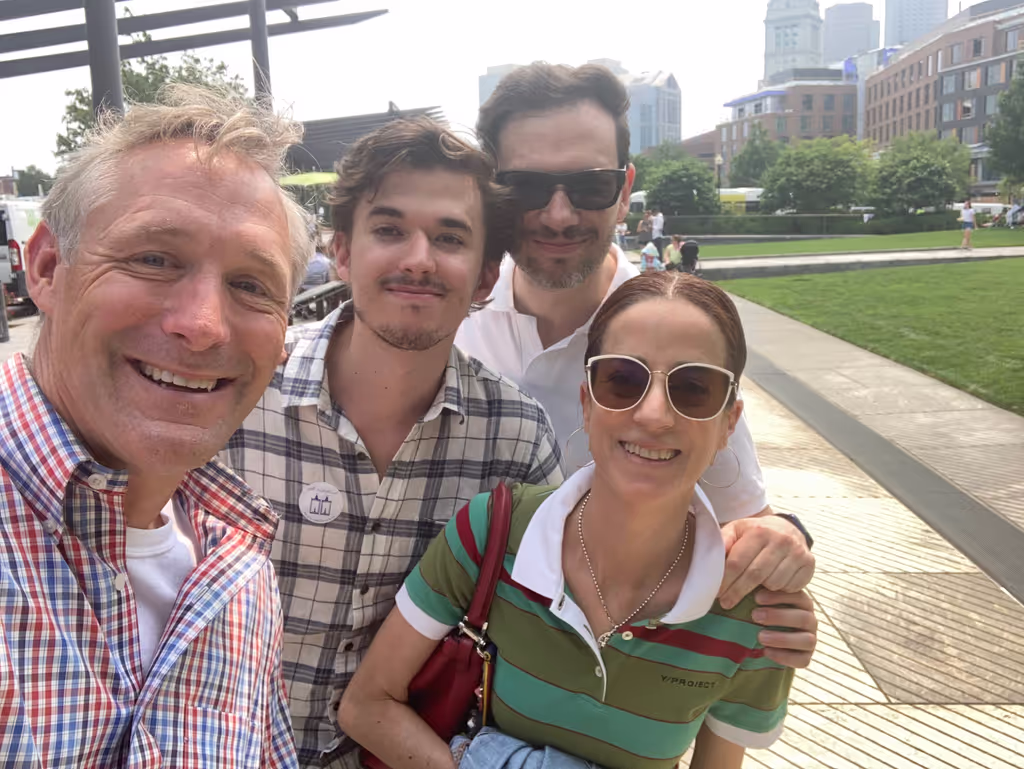 Boston Private Tour - Christian and some friends on the Rose Kennedy Greenway