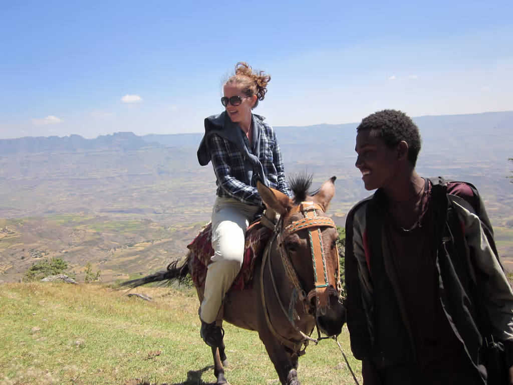 Addis Ababa Private Tour - Mule trekking to Ashoton Mariam church