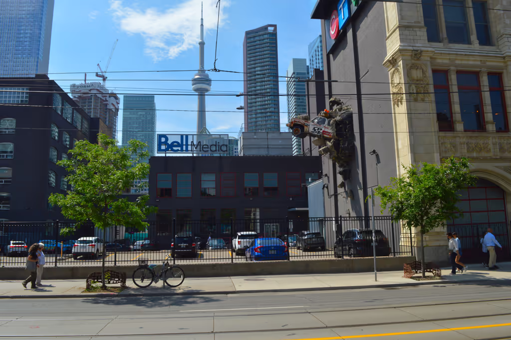 Ontario Private Tour - The City TV building with the CN Tower