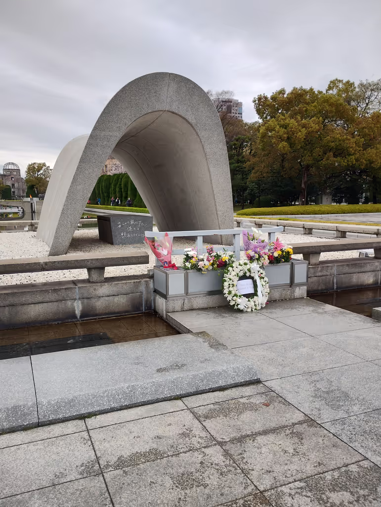 Osaka Private Tour - The Flower Stand at Peace Memorial Park in Hiroshima