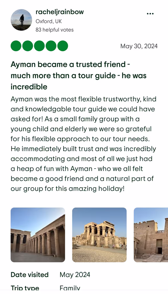 Luxor Private Tour - Review