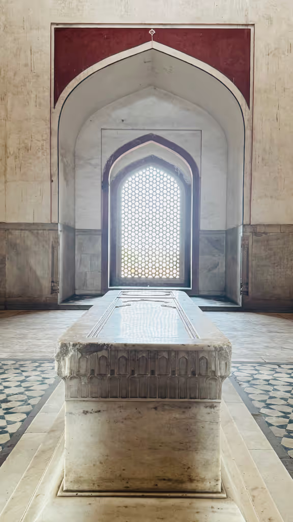 Delhi Private Tour - The resting place of Emperor Humayun — where Mughal legacy began, beneath the dome of timeless grandeur.