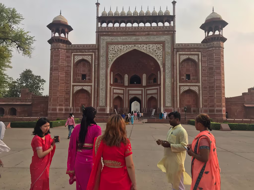 Agra Private Tour - Main entrance of Taj Mahal