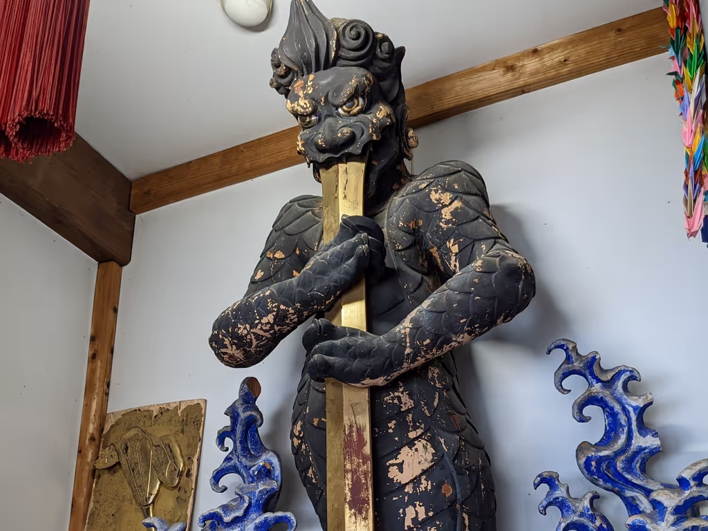 Yamagata Private Tour - One of the statues in Ryusuiji Temple