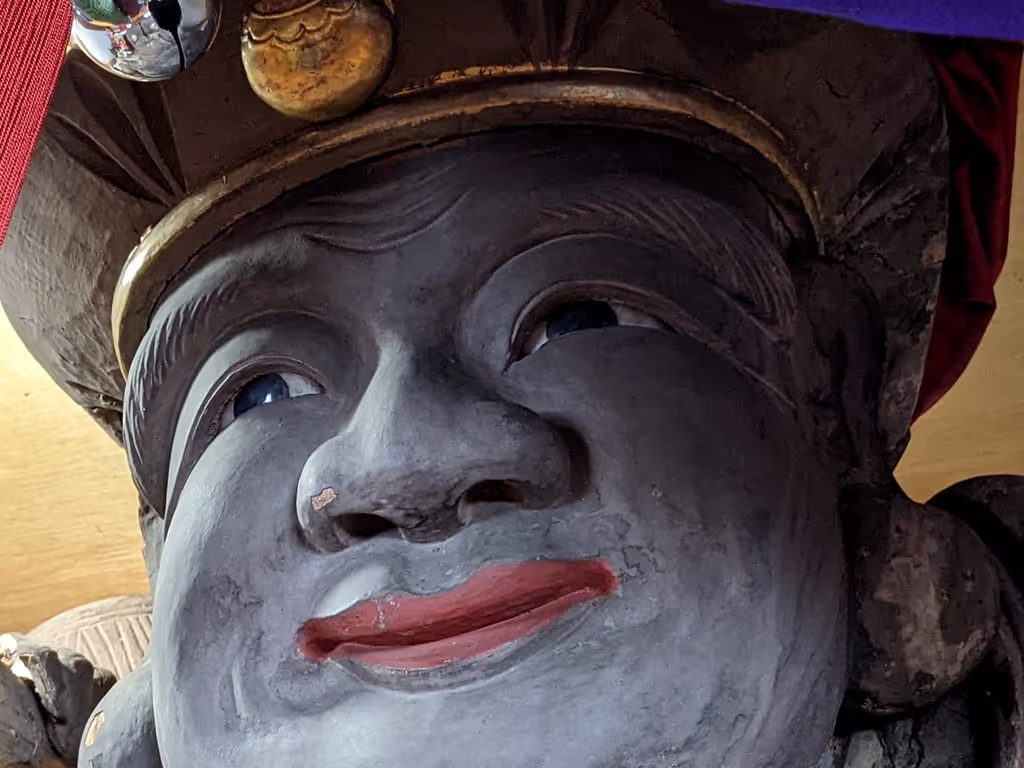 Yamagata Private Tour - One of the statues in Ryusuiji Temple