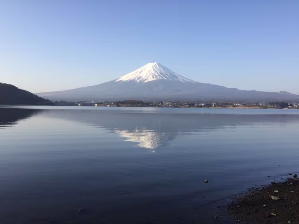 Kanagawa Private Tour - Lake Kawaguchi tour; Mirror view of Mt. Fuji on the lake in the early morning