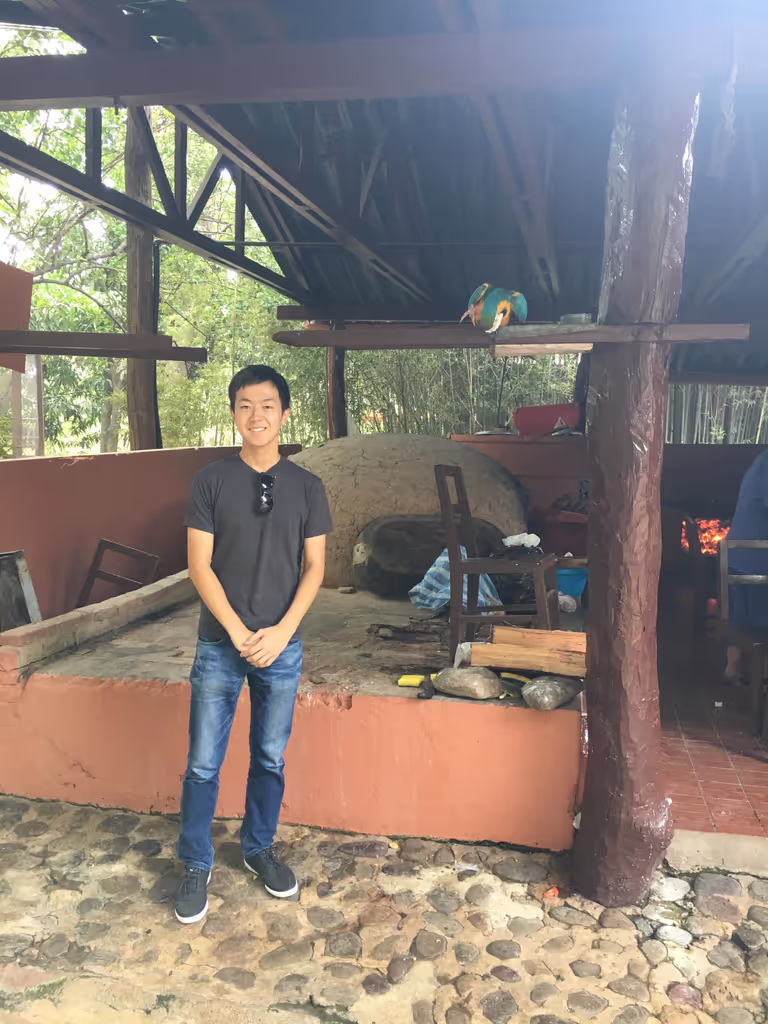 Chiba Private Tour - Local restaurant in Bolivia with a beatiful bird.