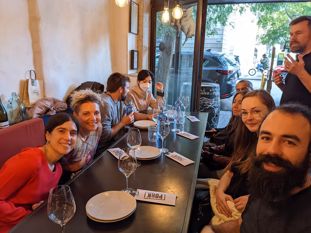 Barcelona Private Tour - Christian hosting a large group of a software company