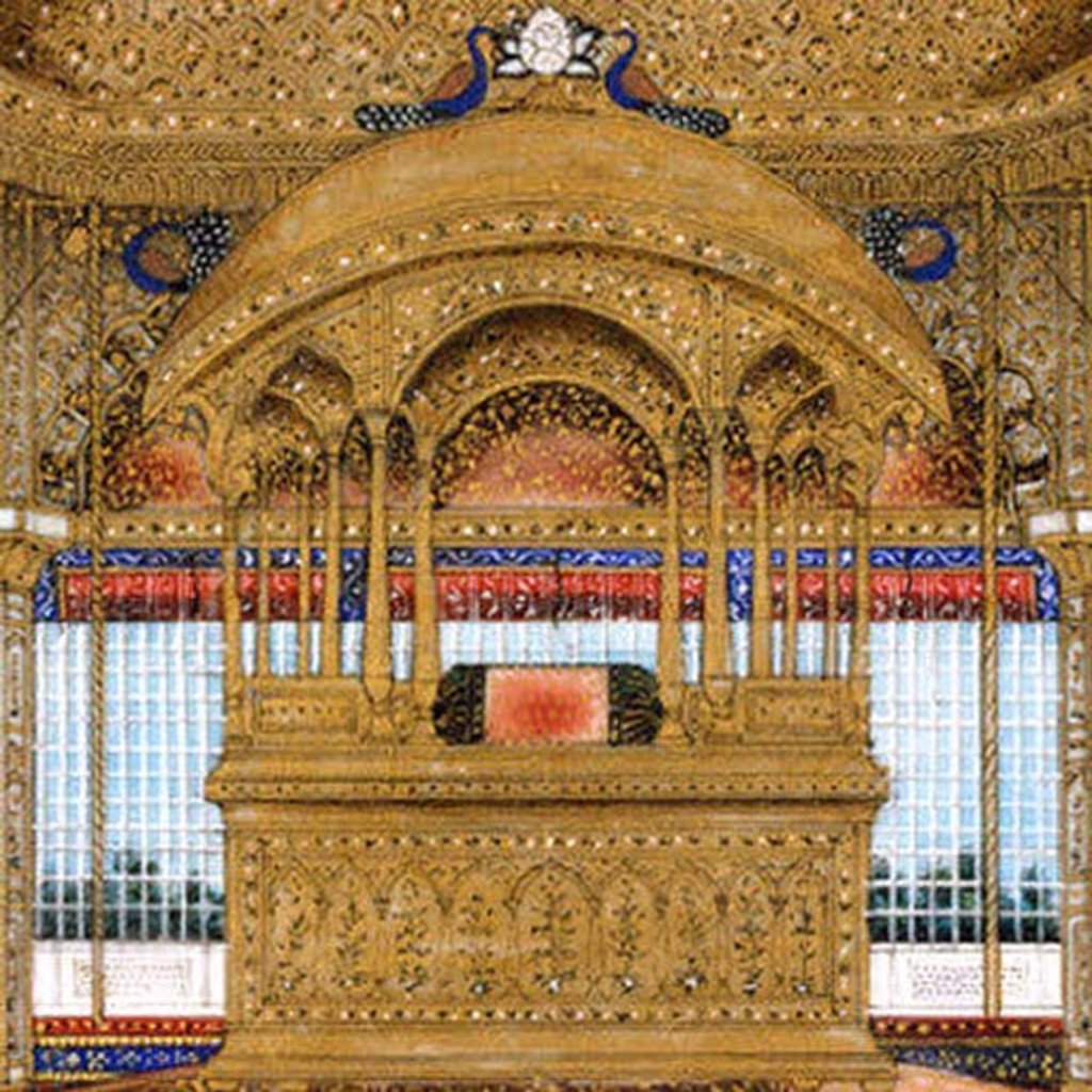 Delhi Private Tour - This is Peacock Throne of Shahajahan the 5th Mughal King.
