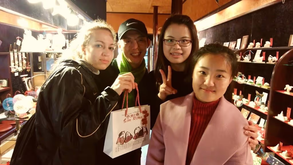 Kyoto Private Tour - Adashino Mayumura with my wife and our guests