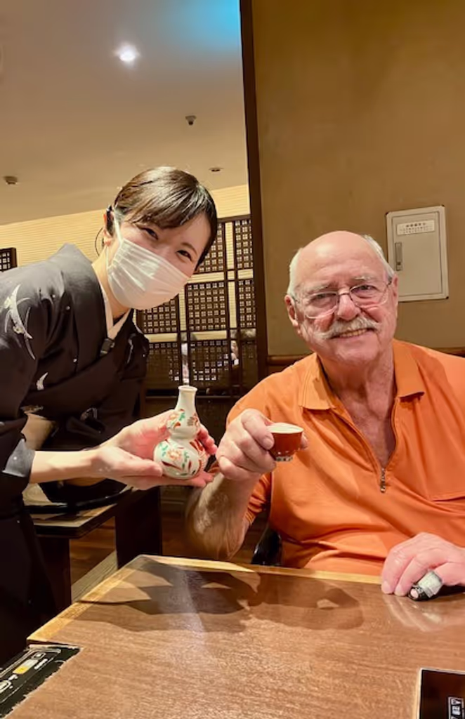 Yokohama Private Tour - Enjoying sake Canadian