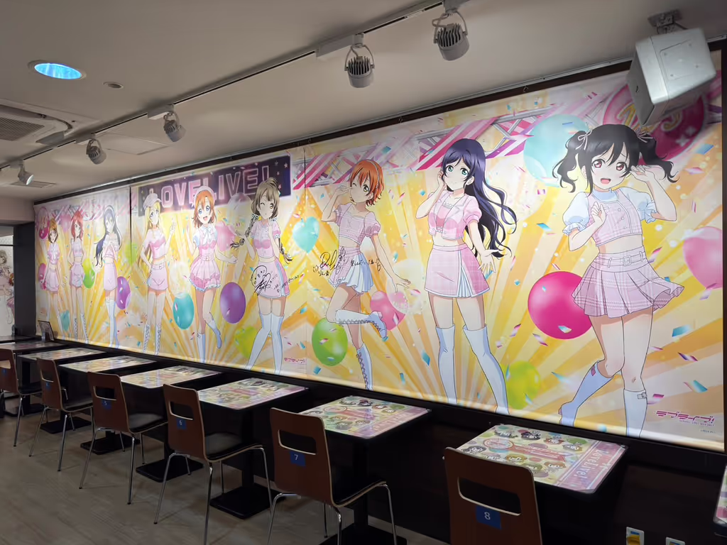 Tokyo Private Tour - Love Live collaboration cafe in Akihabara. I can take you to some of these anime collaboration cafes where you can experience the heart and soul of otaku culture!