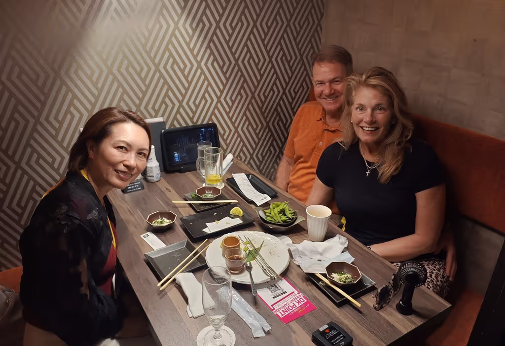 Chiba Private Tour - A nice couple from US