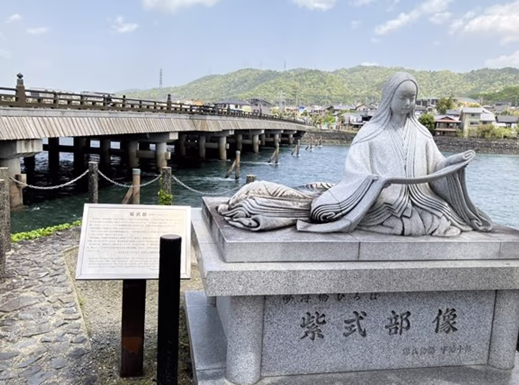 Osaka Private Tour - Statue of author in Uji