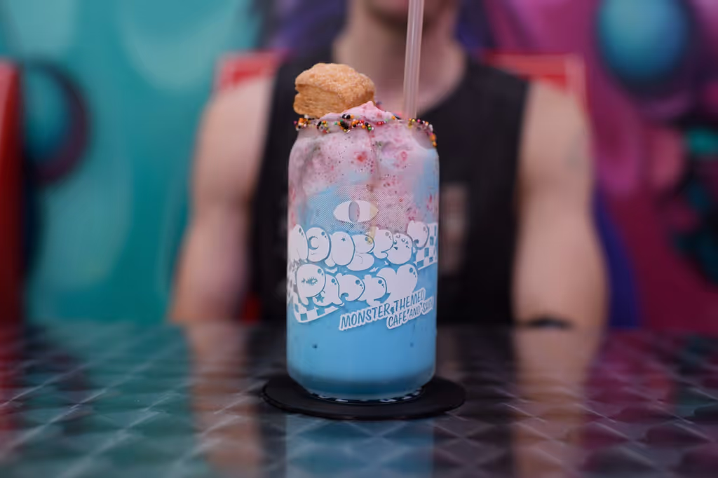 Tokyo Private Tour - Maid cafe dessert shake at the hard-to-find Monster Party Cafe in Akihabara, Tokyo, Japan