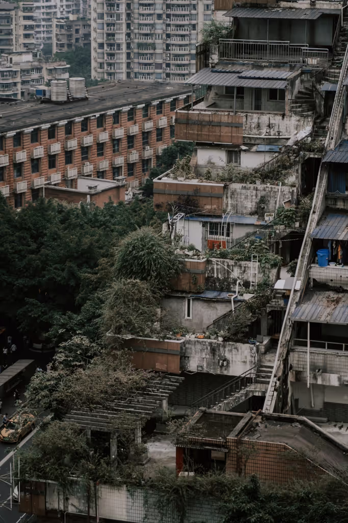 Chongqing Private Tour - an architecture dated to 1980s