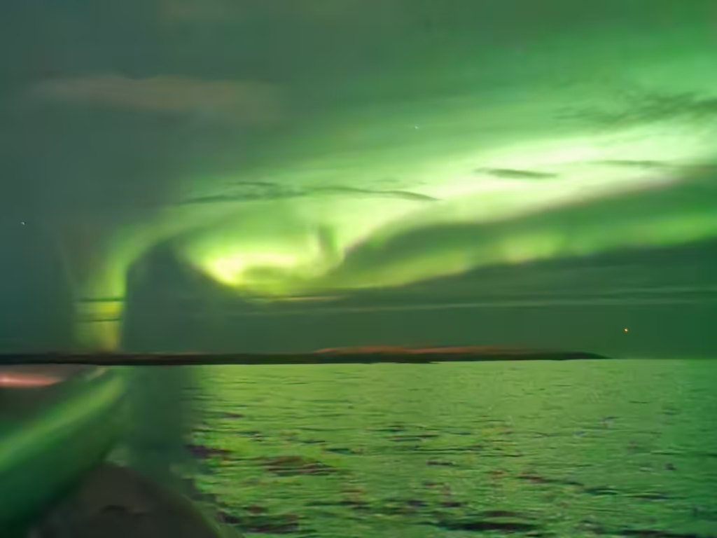 Reykjavik Private Tour - Northern lights from a yacht