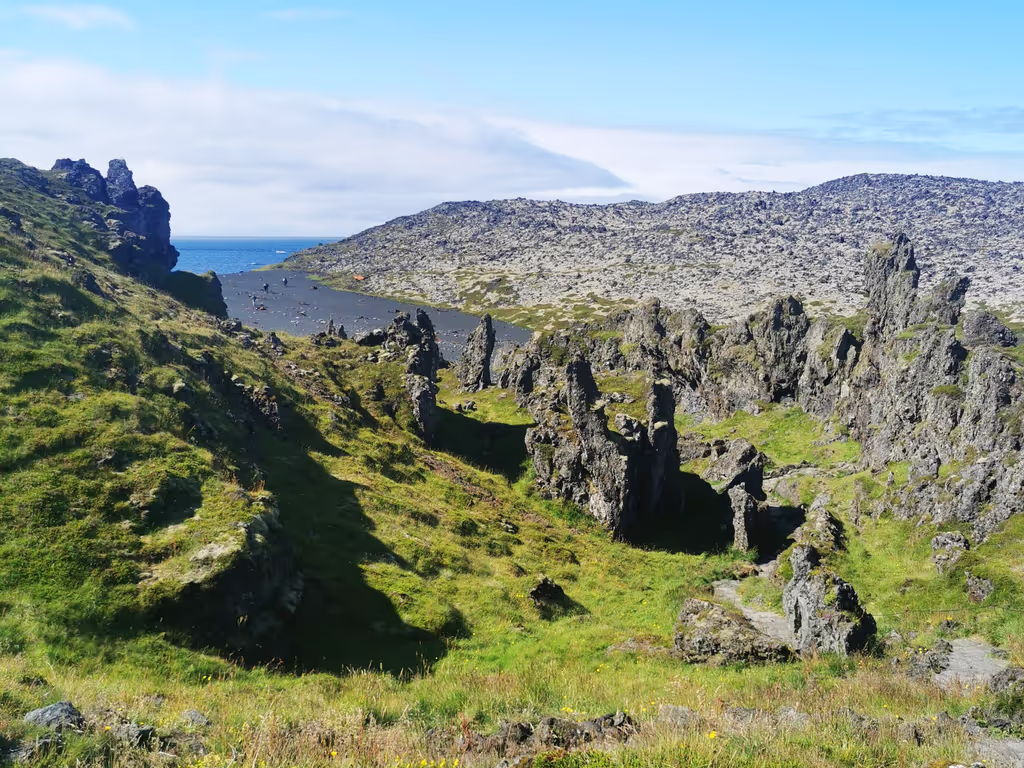 Reykjavik Private Tour - Black sand beach at Snaefellsnes, still gorgeous, no crowds