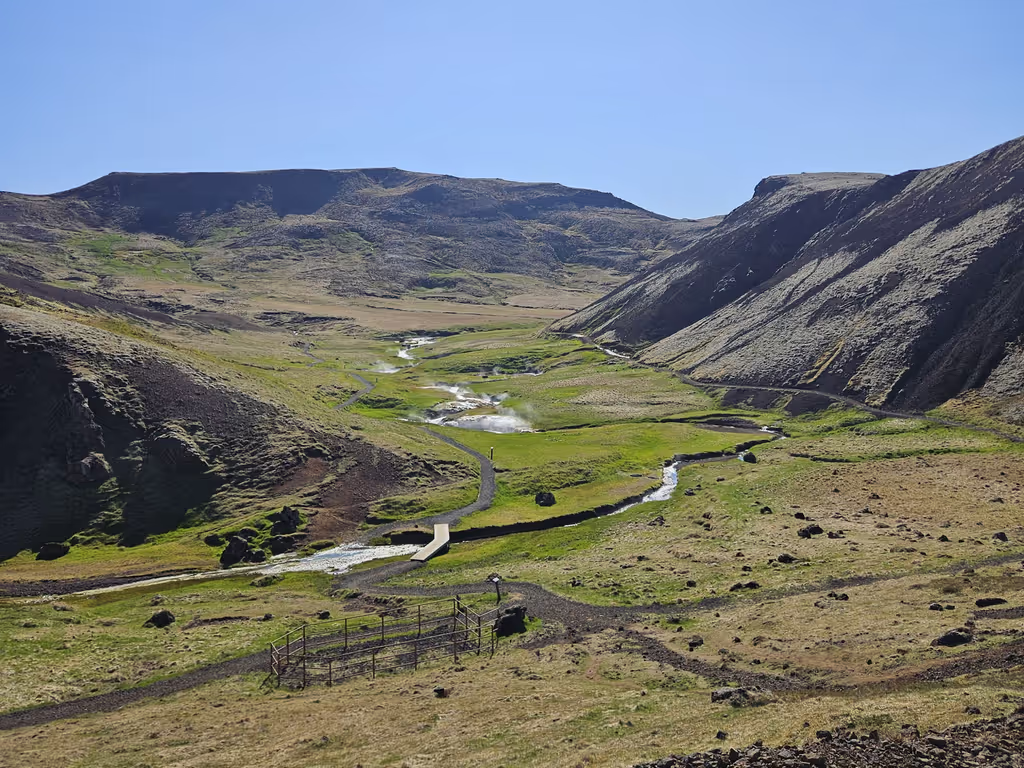 Reykjavik Private Tour - Hot river hike - you can bathe in this warm river!
