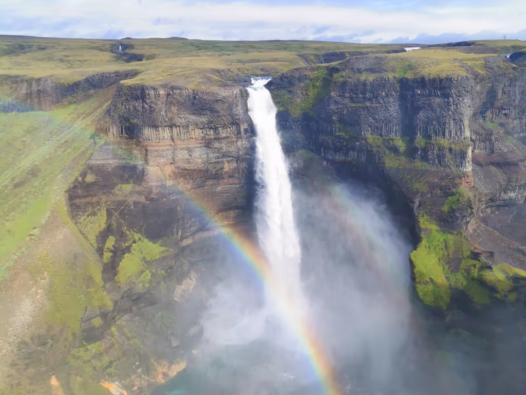 Reykjavik Private Tour - We have waterfalls and rainbows in quantity here!