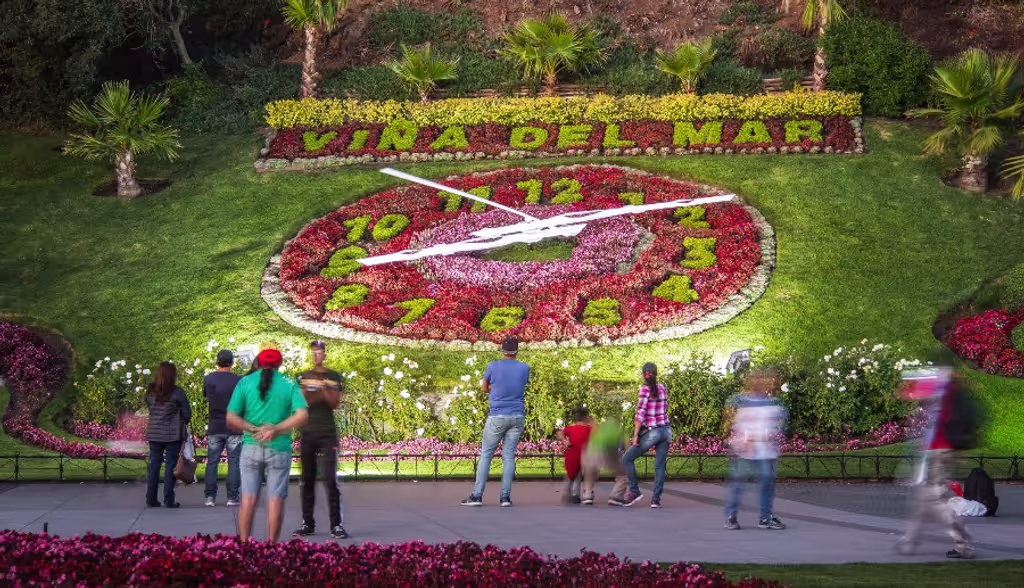 Valparaiso Private Tour - Flower clock of Viña del Mar