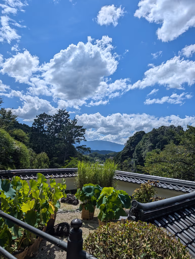 Osaka Private Tour - Summer sky. It was about 37°C outside.