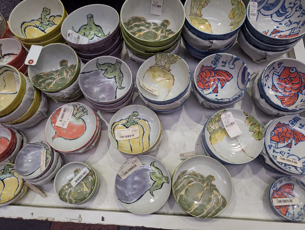 Osaka Private Tour - Take home a plate with traditional Japanese patterns.