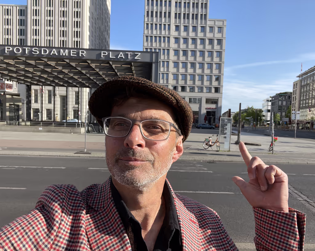 Berlin Private Tour - 2024 me at Potsdamer Platz