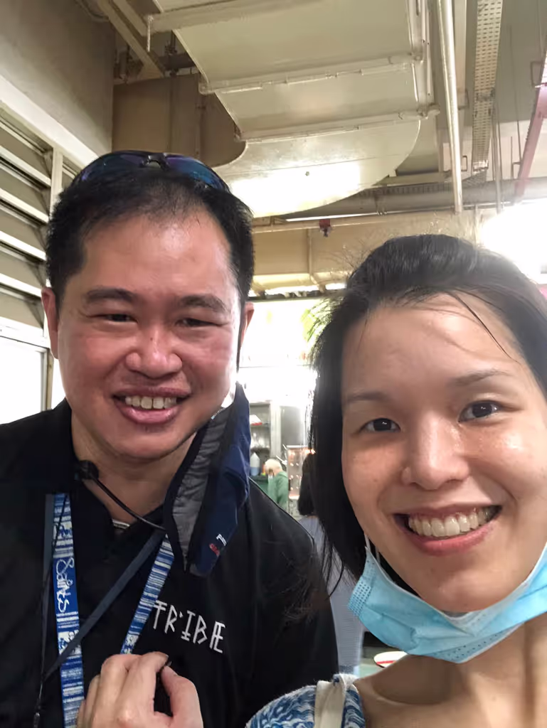 Singapore Private Tour - My cousin who unknowingly signed up for one of my tours.