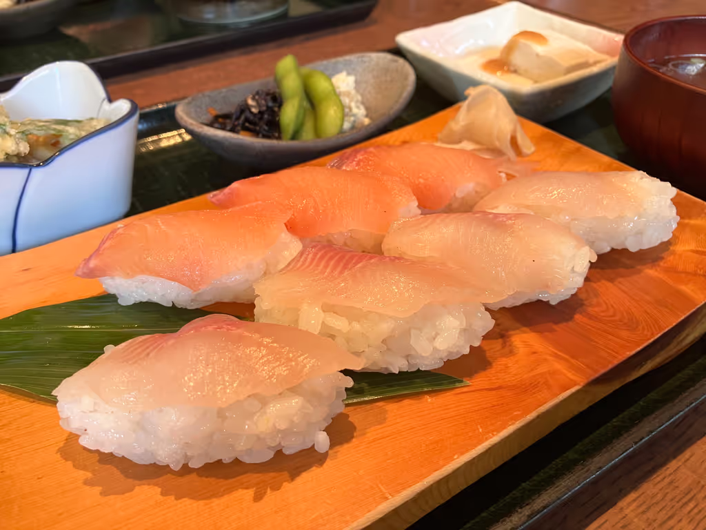 Toyama Private Tour - very rare fresh water trout sushi
