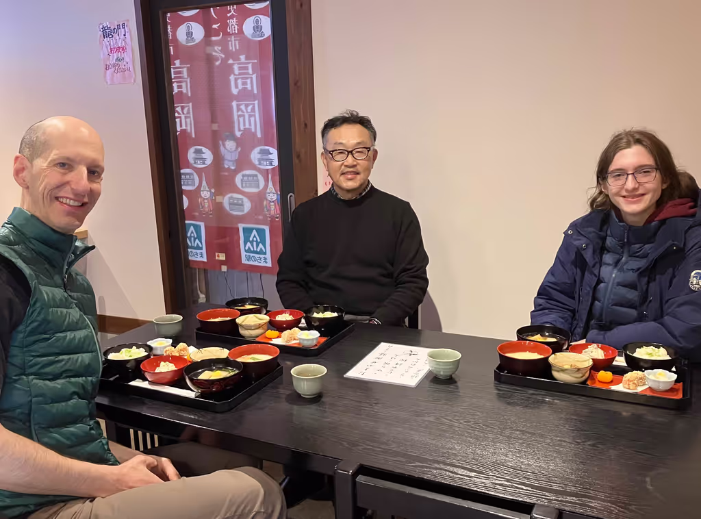 Toyama Private Tour - Guests who enjoyed shojin vegetarian dishes with Naoto