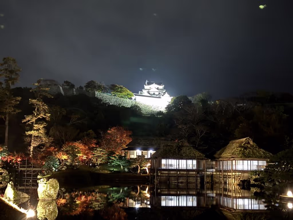 Aichi Private Tour - Hikone castle floating above the beautiful pond (Shiga)